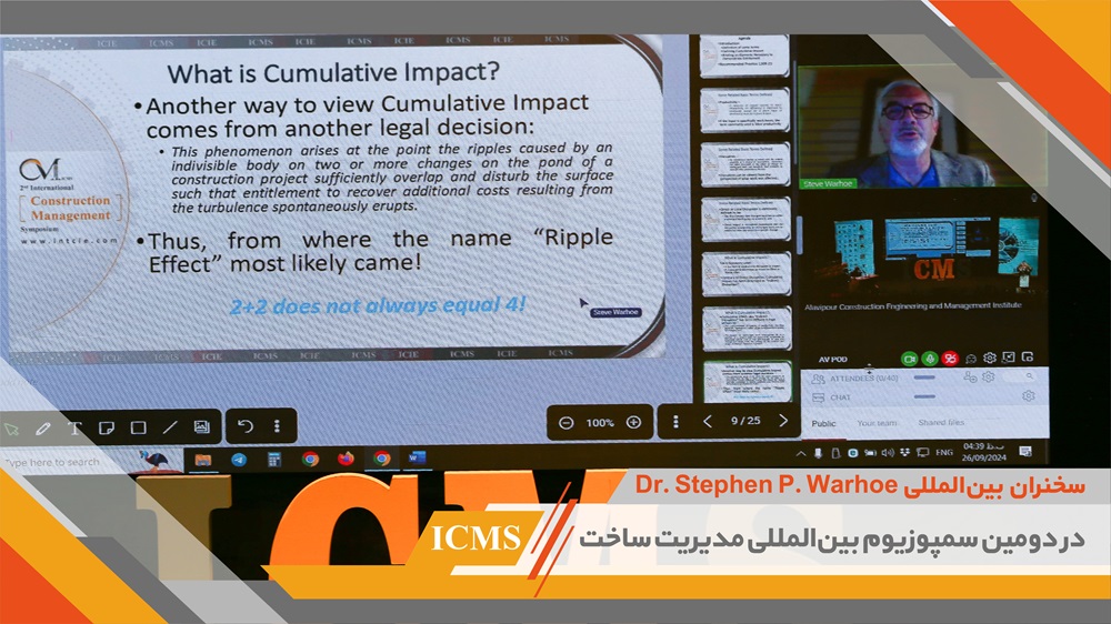 Dr. Warhoe سخنران برجسته بین‌المللی